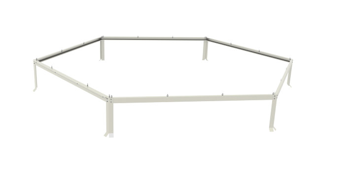 Stålsockel 9000 Vit 9 m² Vitavia